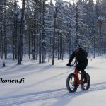 Winter cycling in Martinselkonen